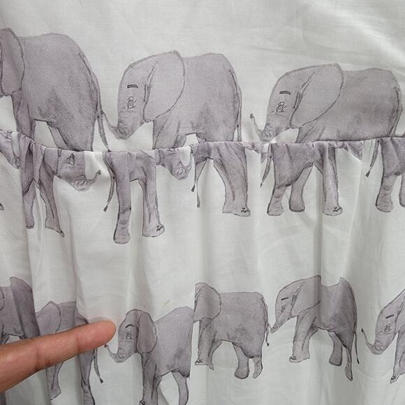 BROOKE WRIGHT CHLOE DRESS, ELEPHANT, SIZE S/M - Picture 8 of 8